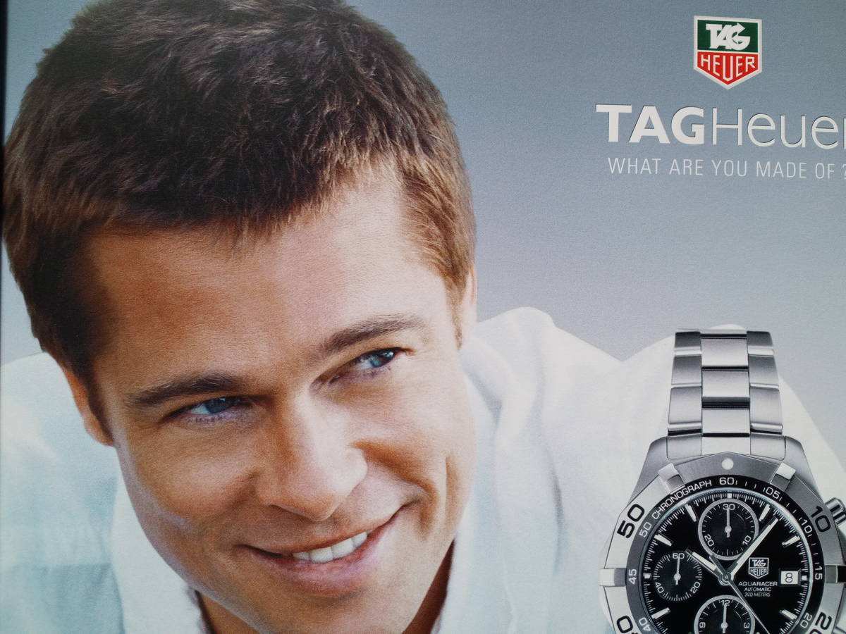 【非売品】タグ・ホイヤー ブラッド・ピット 販促用ポスター　2枚セット 非売品】タグ・ホイヤー ブラッド・ピット 販促用ポスター 2枚