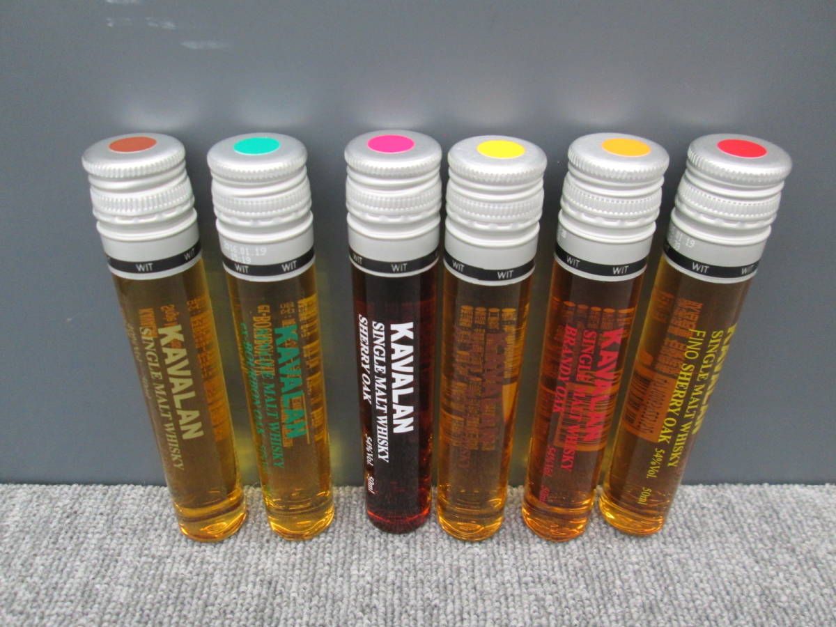 未開栓』KAVALAN/カバラン シングルモルトウイスキー 50ml×6種