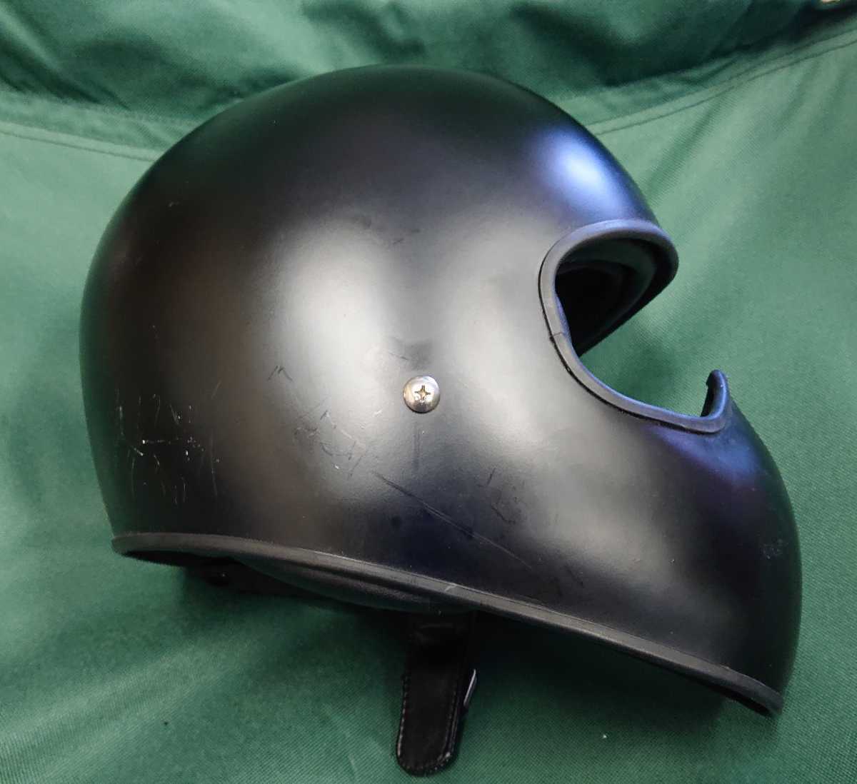 ド*拳様 希少 D-CLUB製 CROWS HELMET クローズヘルメット フ D-CLUB CROWS HELMET マットブラック 装飾用ヘルメット スモールフル