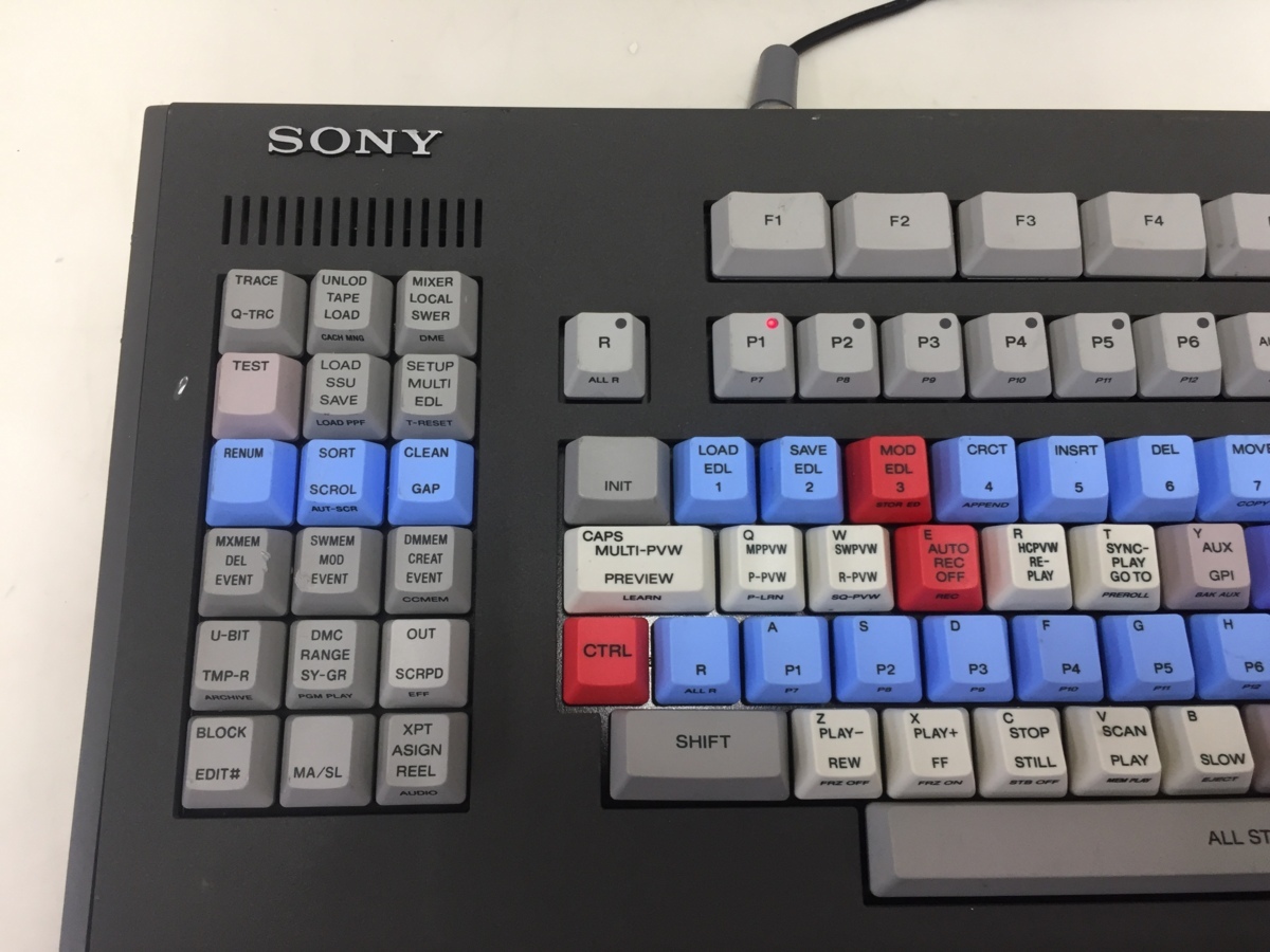 SONY 業務用エディティングコントローラー BVE-9100用キーボード