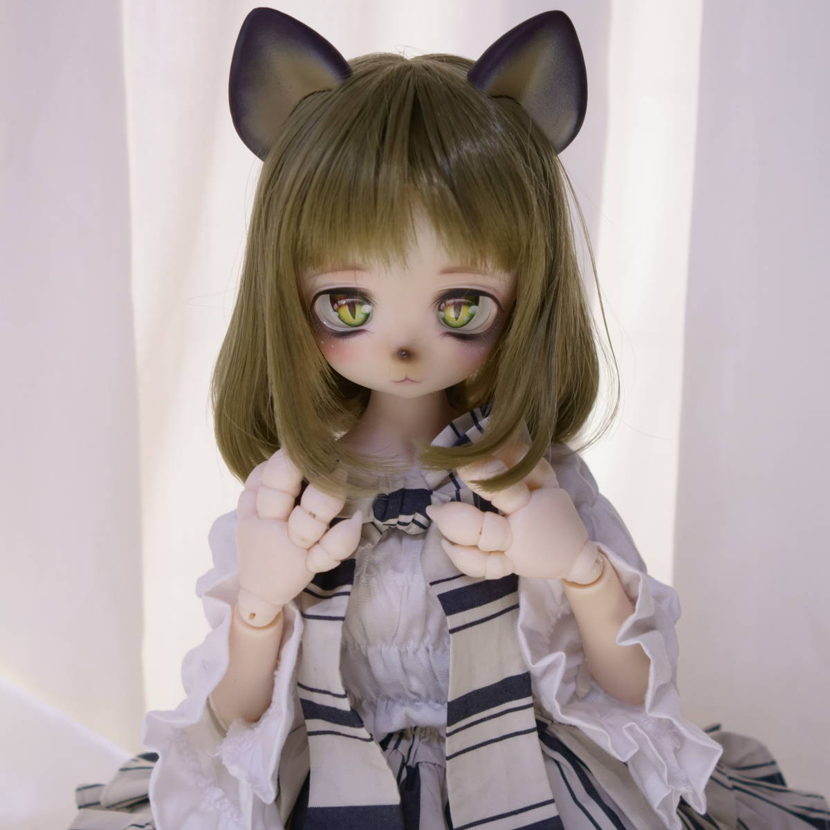 R@BIT* 1/12 オリジナル ヘッド＋ボディ＋レジンアイ ① : AIEK 1&frasl;12 フィギュア用 ヘッド オリジナル 手作り COSPLAY 萌え萌える かわいい アジア 女性の頭部  DIYじゅしねんど PHICEN&frasl;ファイセン&frasl;TBLeague対応 AIEKTOYS-3 : ホビー
