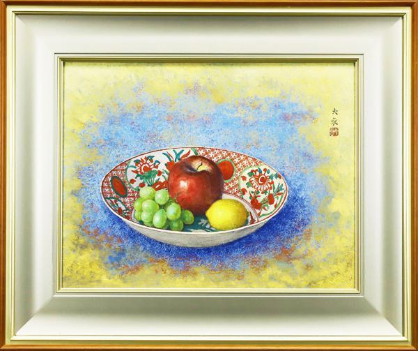 真作】【WISH】青木大乗「静物」日本画 8号 共シール 〇物故巨匠 元