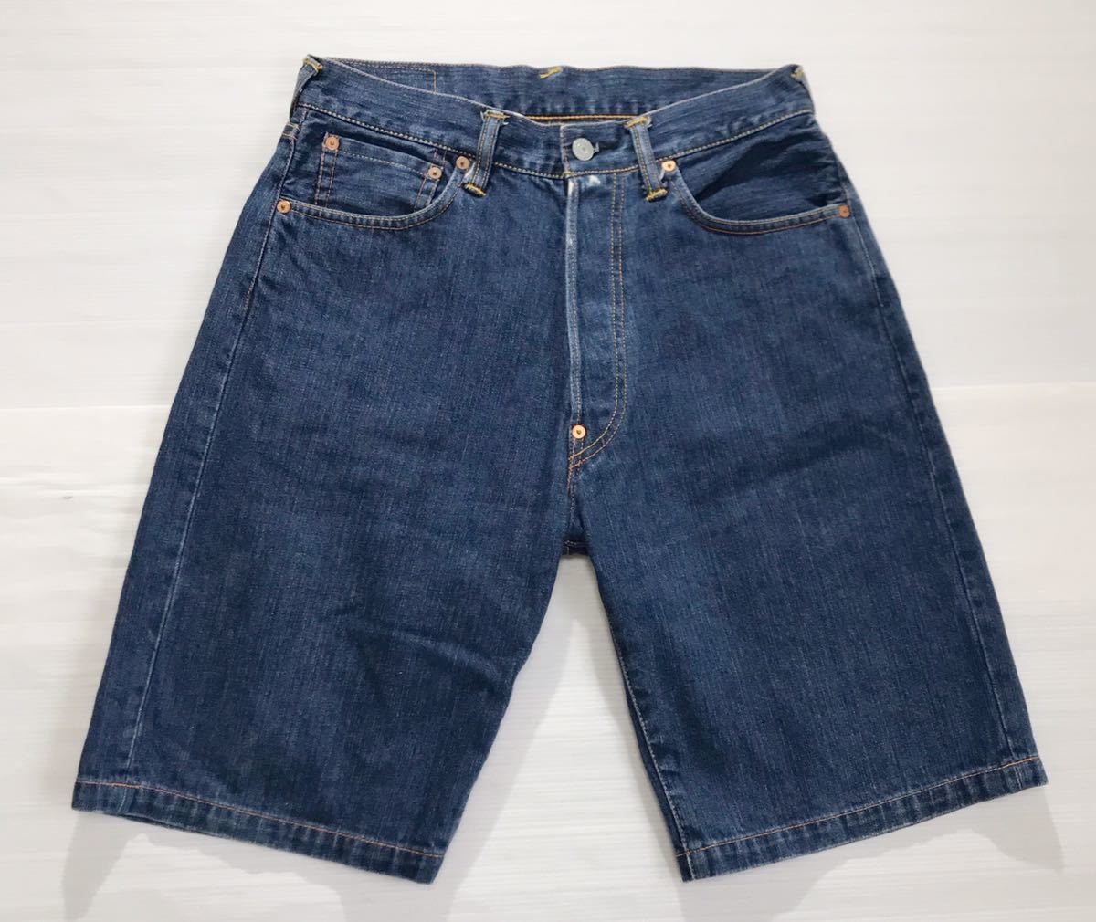 EVISU エヴィス》激シブ色落ち LOT 2001 白大黒ペイント インディゴ 