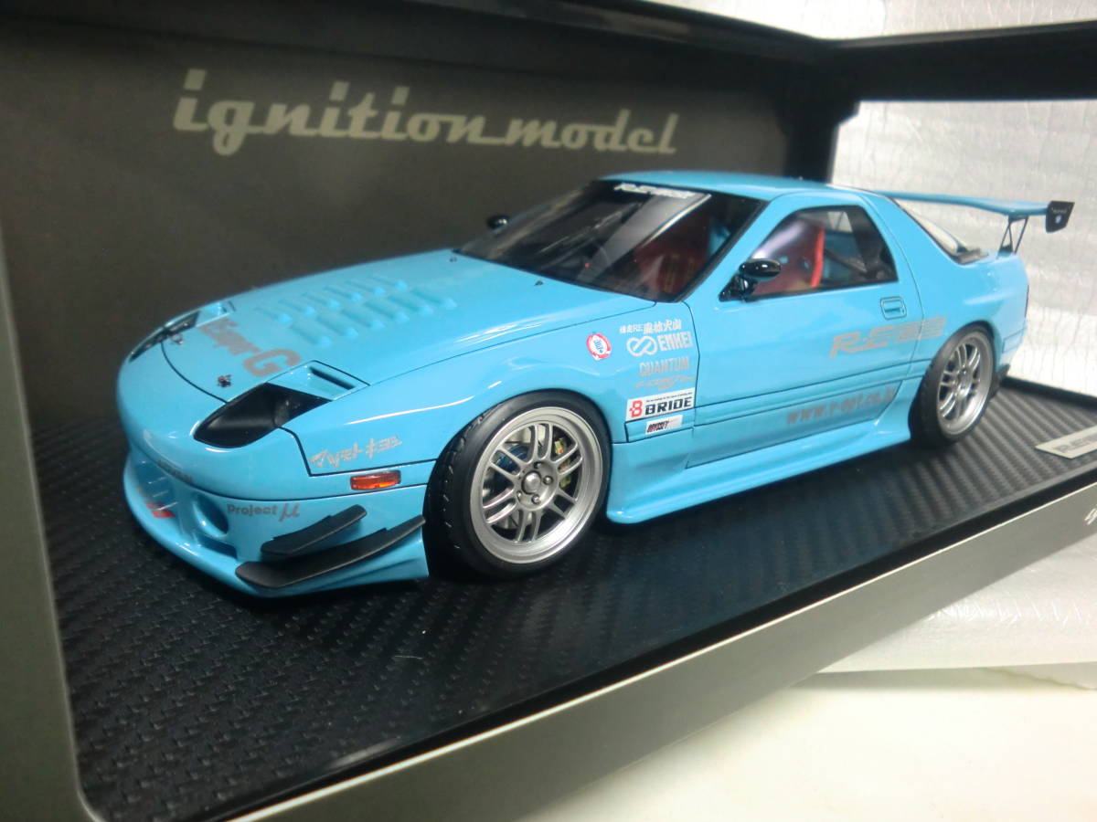 IG 1519 1/18 Mazda RX-7 (FC3S) RE Amemiya Light Blue