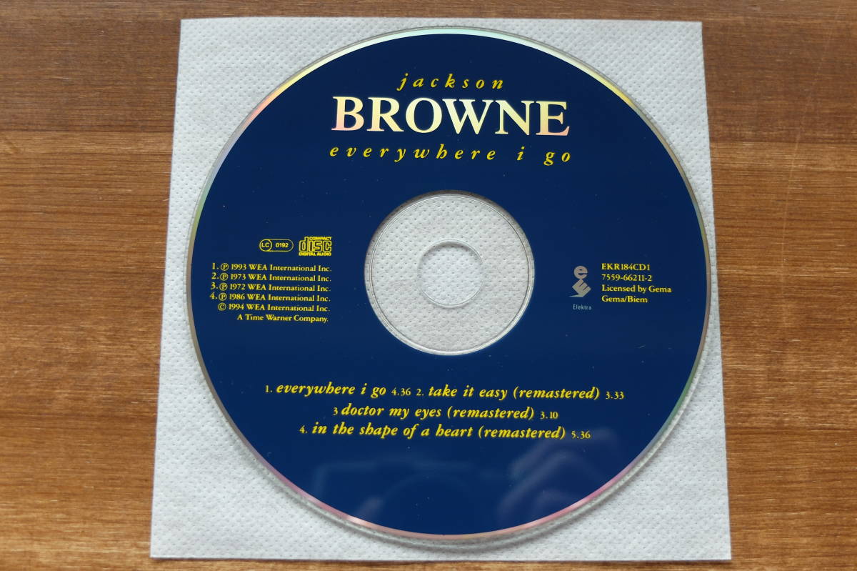 【CDS】jackson BROWNE『everywhere I go』ジャクソン・ブラウンの落札情報詳細 Yahoo!オークション落札