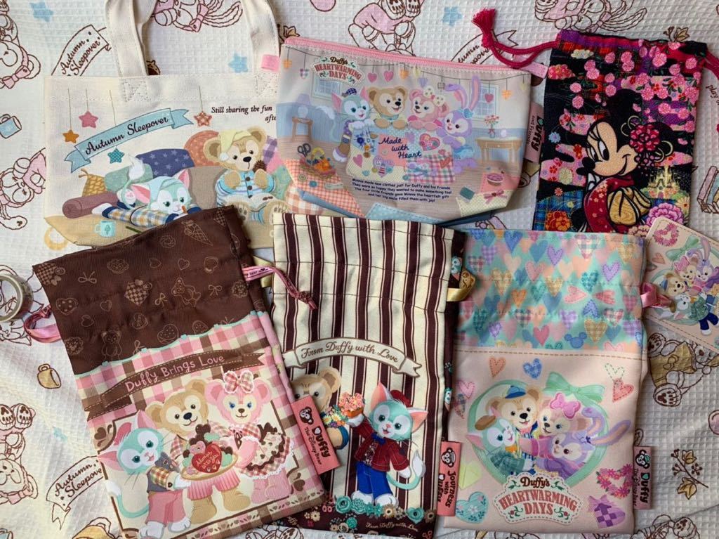 新品 ディズニーお土産お菓子の空き袋6点セット 巾着4ミニトート1 ポーチ1 ダッフィー ミニー スウィート ハートウォーミング お正月 の落札情報詳細 ヤフオク落札価格情報 オークフリー スマートフォン版