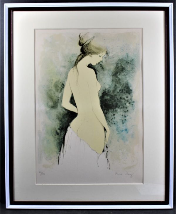 ベルナール・シャロワ「裸婦 少女」12号 リトグラフ 直筆サイン