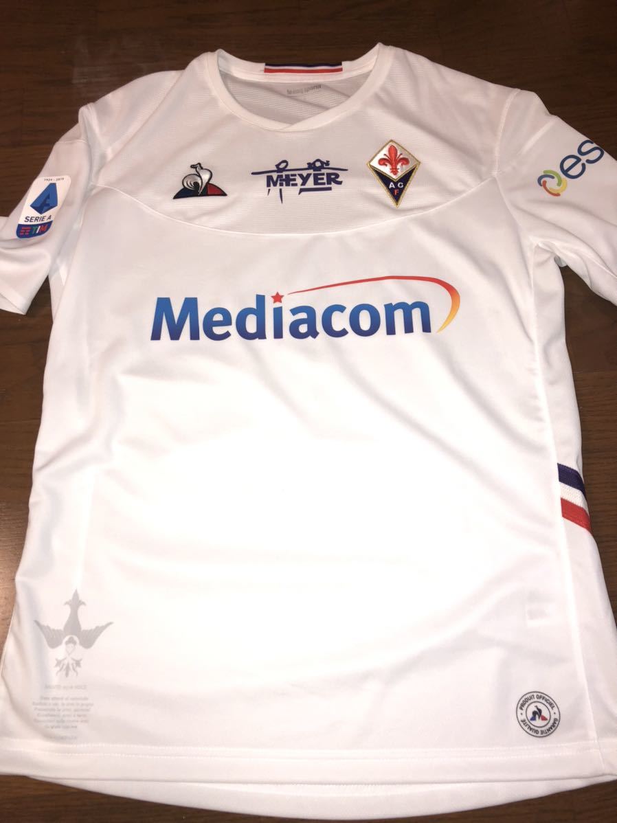新品支給フィオレンティーナ リベリー選手サイン入りAWAY - フランク