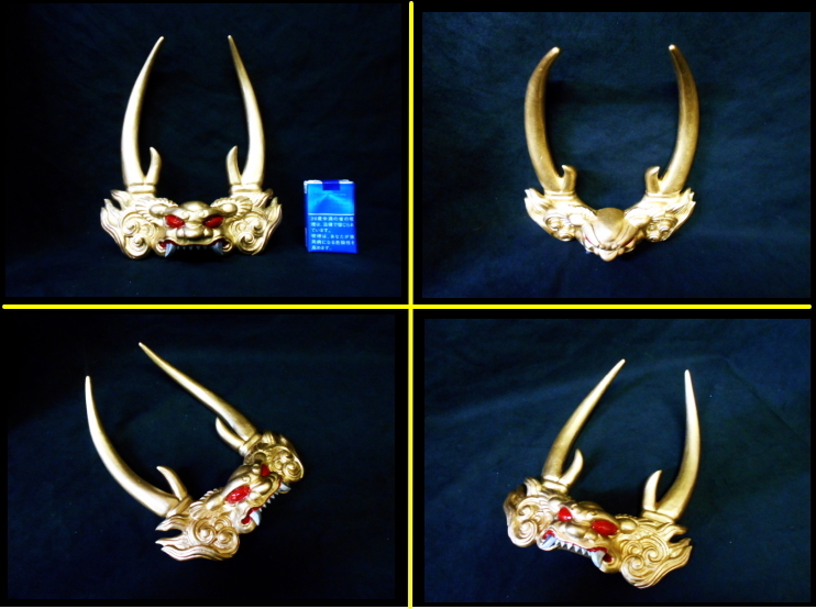 新品】□彫重□《特別》【獅噛前立・怒髪天睨み獅噛】#兜 #甲冑