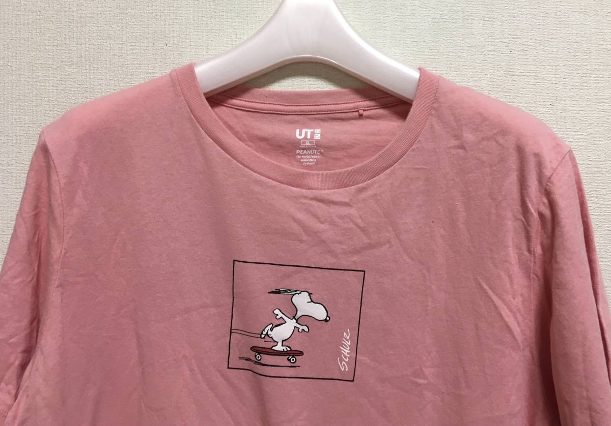 Uniqlo ユニクロ レディース コラボ Snoopy スヌーピー Peanuts ピーナッツ Ut 半袖 Tシャツ Xl 1 2回着 夏に の落札情報詳細 ヤフオク落札価格情報 オークフリー スマートフォン版