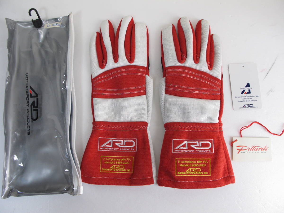 新品】☆ ARD ☆ レーシンググローブ サイズLL レッド 未使用新品