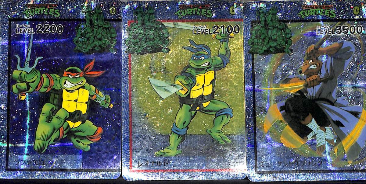 絶版カード☆タカラ 1994 ミュータント タートルズ カード6枚