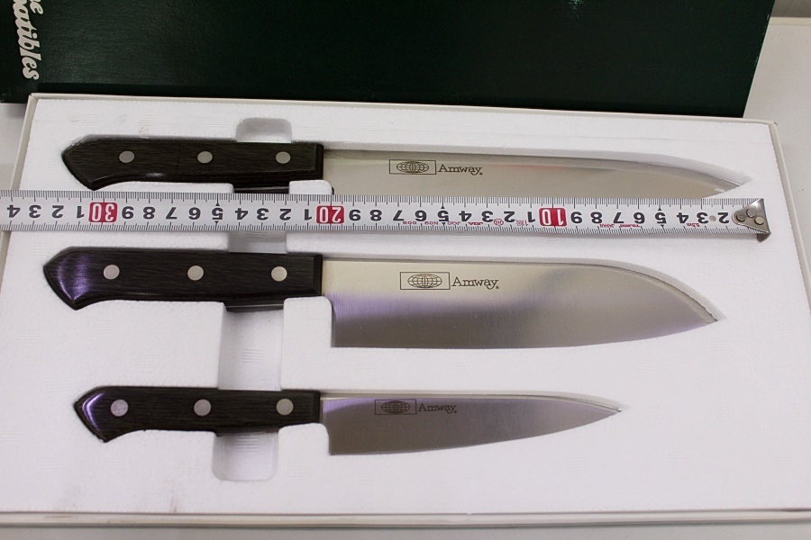 アムウェイ包丁4点セット 新品同様 Amway/アムウェイ キッチンナイフ