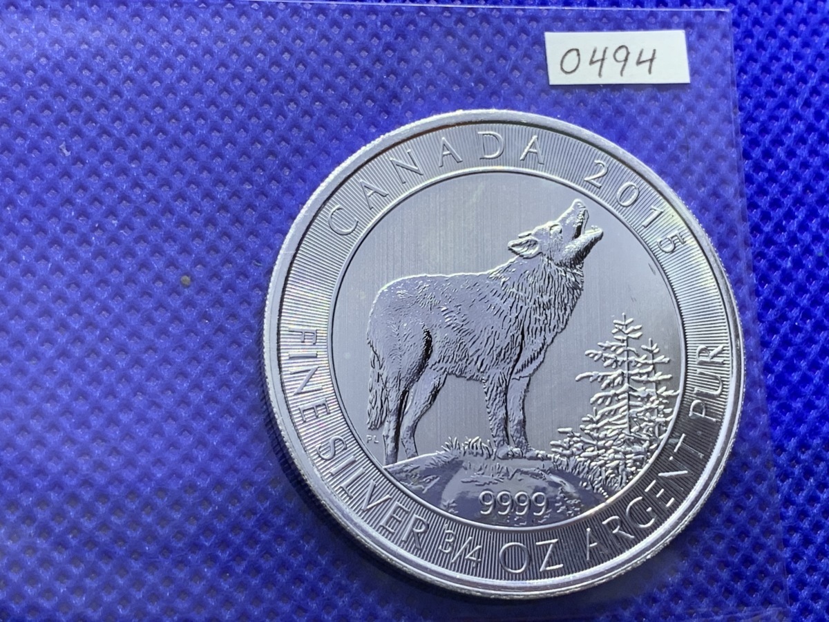 新品 純銀 23 325グラム オオカミ 2ドル 3 4オンス 15年 新品 カナダ シルバー コイン 銀貨 高純度 99 9 銀 インゴット 購入 金地金 の落札情報詳細 ヤフオク落札価格情報 オークフリー スマートフォン版