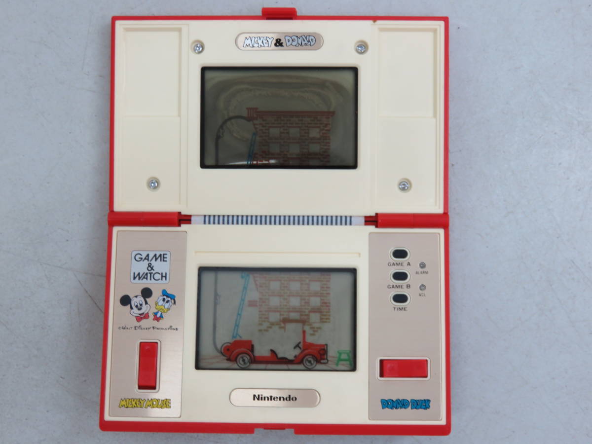 Nintendo 任天堂 Dm 53 Game Watch ゲーム ウォッチ Multi Screen ミッキー ドナルド Mickey Donald 動作品 中古 美品 の落札情報詳細 ヤフオク落札価格情報 オークフリー スマートフォン版