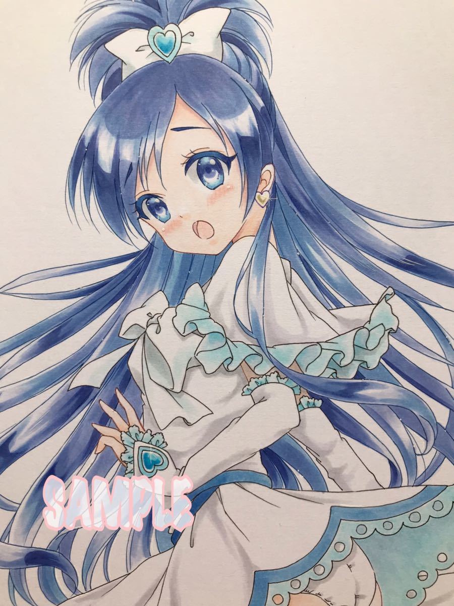 プリキュア 手描きアート 🎤💕 #咲良うた #キュアアイドル #キミプリ #キミとアイドルプリキュア