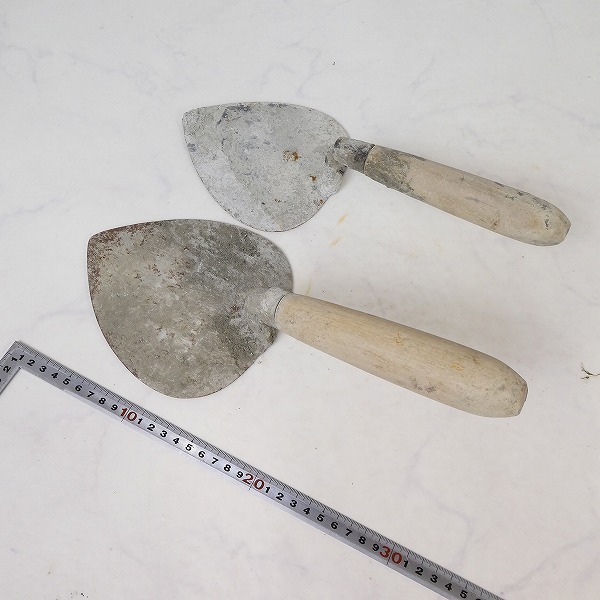 本職用 左官道具セット 13点セット レンガ鏝 柳刃鏝 目地鏝 面引鏝 土間仕上げ用スリッパ等 まとめ売り 中古 Hn016s の落札情報詳細 ヤフオク落札価格情報 オークフリー スマートフォン版