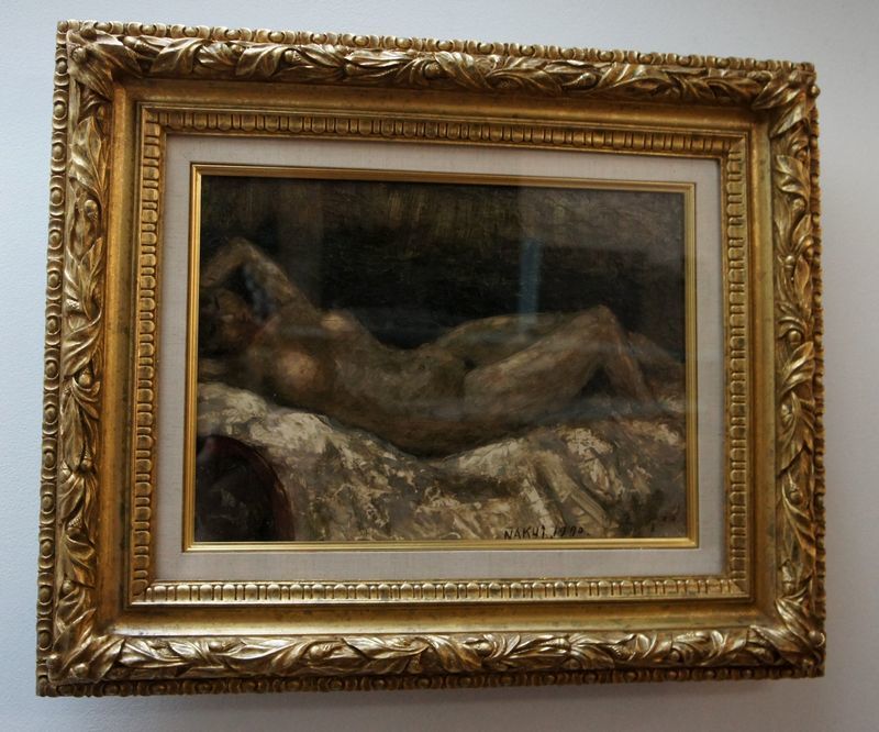 名久井由蔵「作品（横たれる裸婦）」 油彩、1970年、知られざる東北の