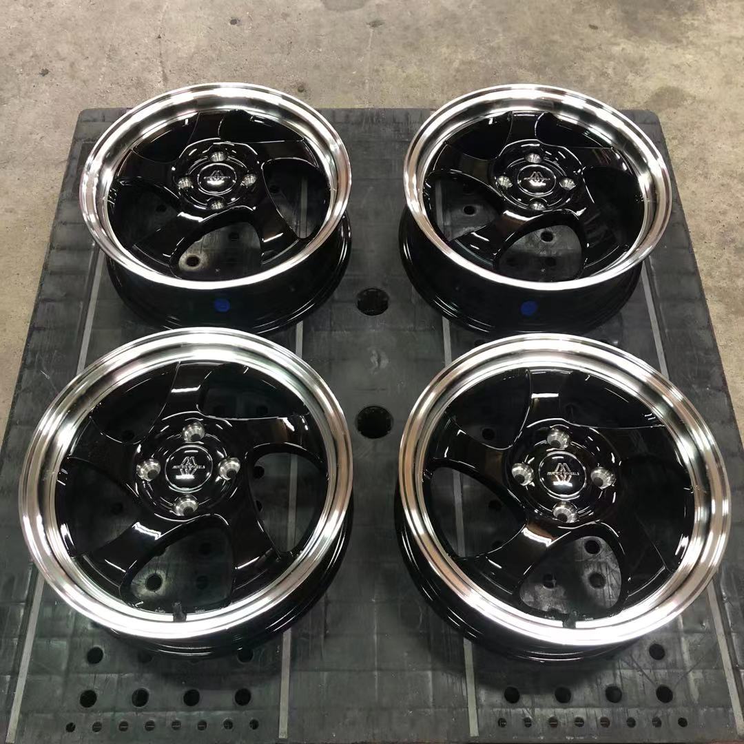 新品 未使用 軽自動車 15インチ ブラックポリッシュ アルミホイール お買い得 Matrixwheel 4本セット の落札情報詳細 ヤフオク落札価格情報 オークフリー スマートフォン版