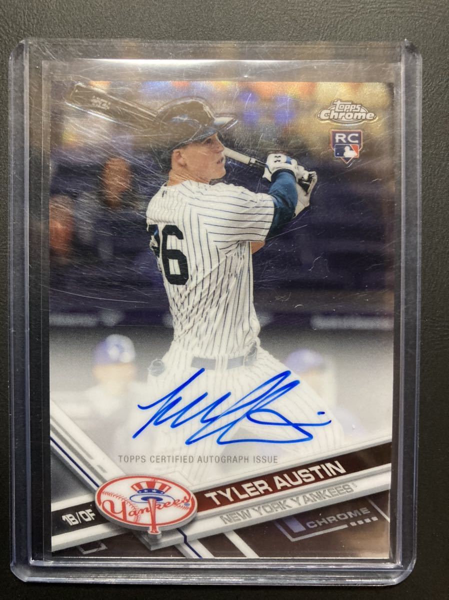 新品 Mlb Topps Chrome 助っ人外国人 タイラー オースティン 直筆サインカード Auto Yankees ヤンキース 横浜ベイスターズ の落札情報詳細 ヤフオク落札価格情報 オークフリー スマートフォン版