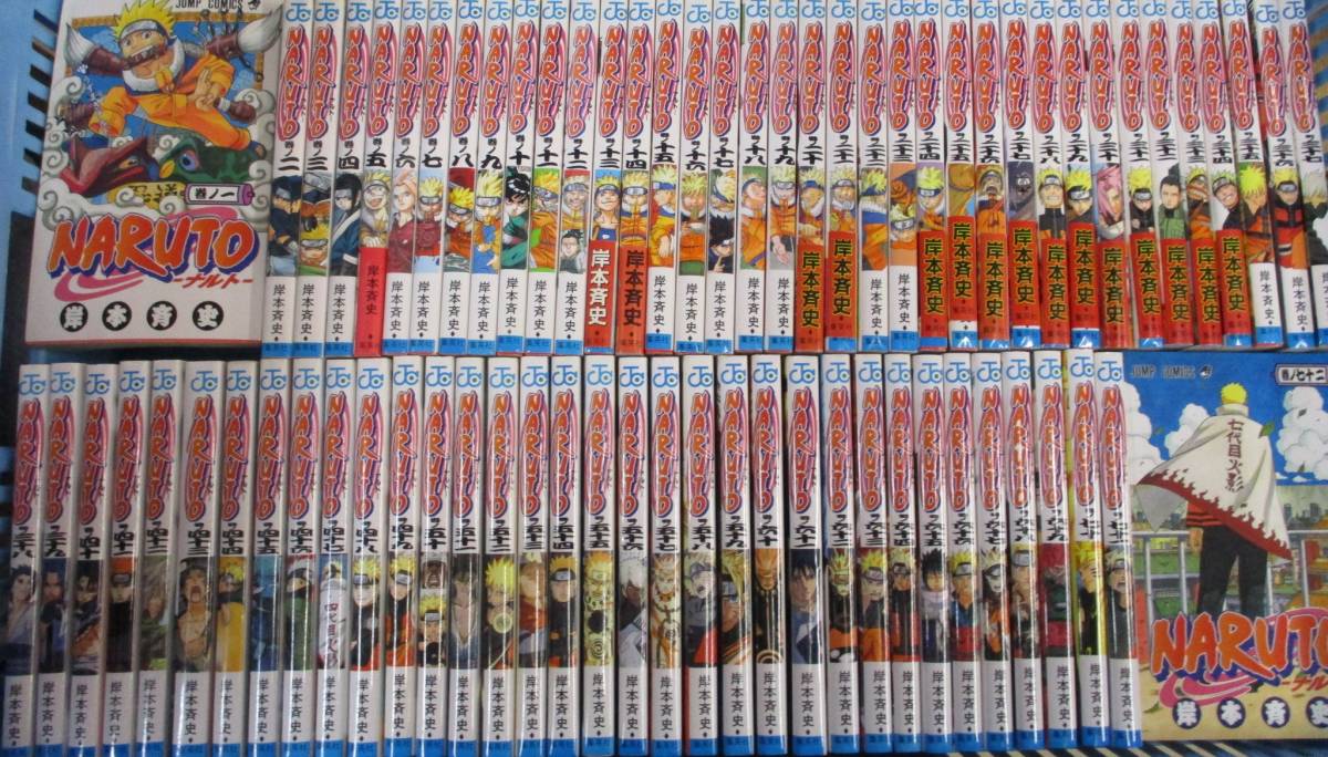 1 漫画 コミック Narutoナルト1 72全巻 全72巻 中古 の落札情報詳細 ヤフオク落札価格情報 オークフリー スマートフォン版