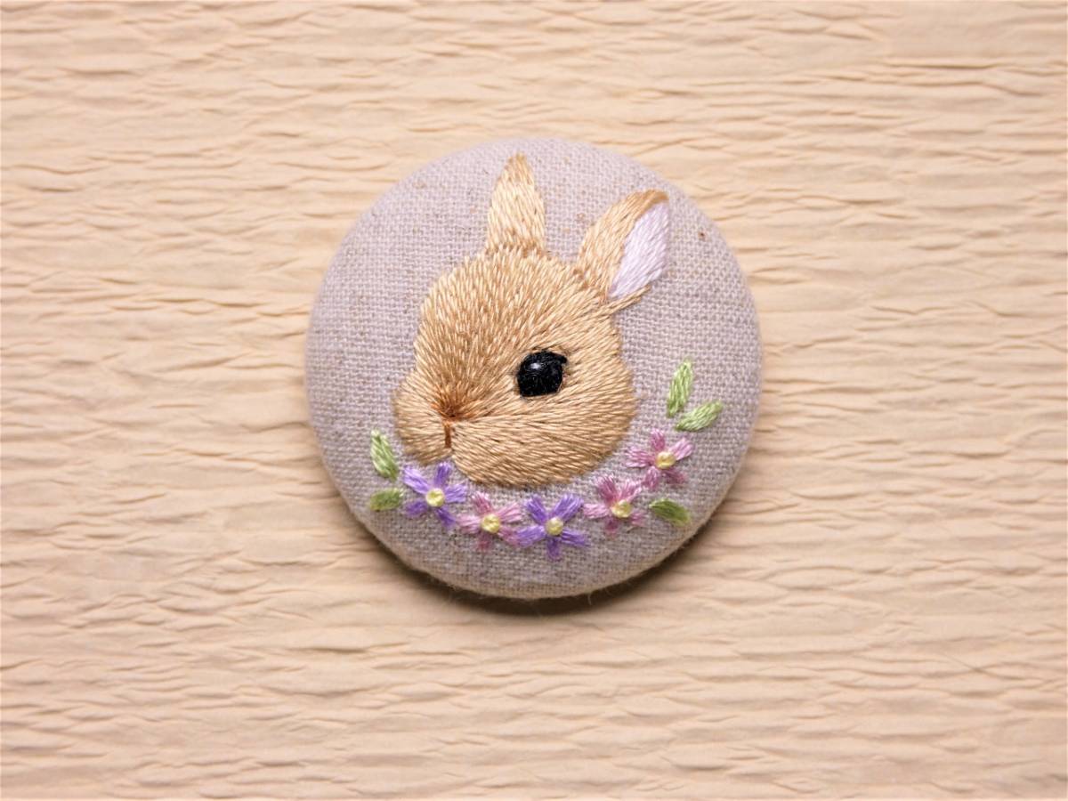 新品 ハンドメイド 動物の刺繍ブローチ 8 ウサギ の落札情報詳細 ヤフオク落札価格情報 オークフリー スマートフォン版