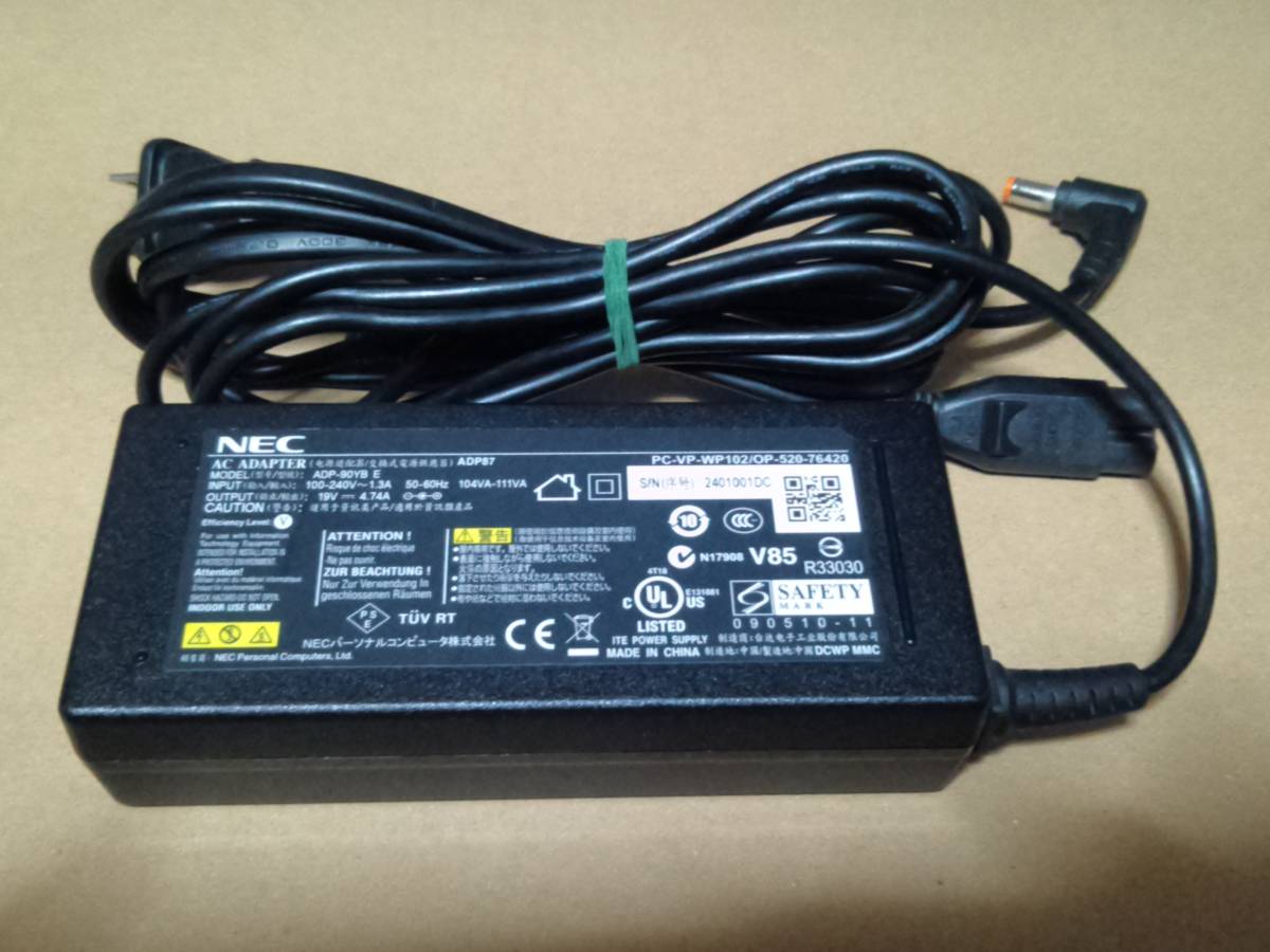 Nec Pc Ll750hs Ll750 H 電源アダプター Adp87 Pc Vp Wp102 Op 5 764 中古動作品 の落札情報詳細 ヤフオク落札価格情報 オークフリー スマートフォン版