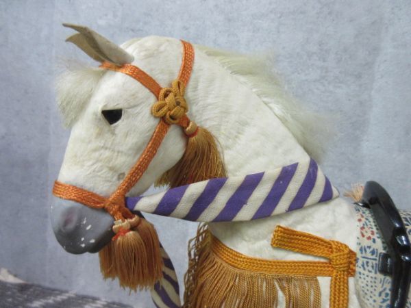 アンティーク 【飾り馬】 馬飾り 白馬 奉納馬 端午の節句 男の子 五月
