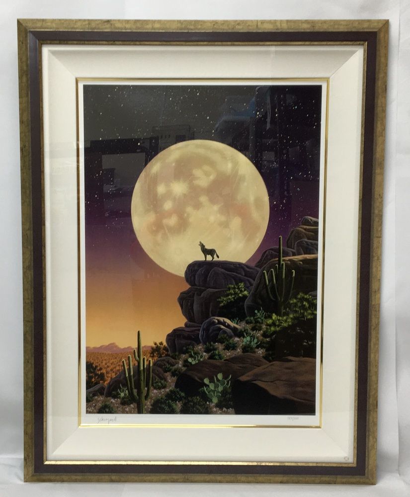 ◎◎ シム・シメール 砂漠の月の歌 173/300 額装絵画 中古の落札情報