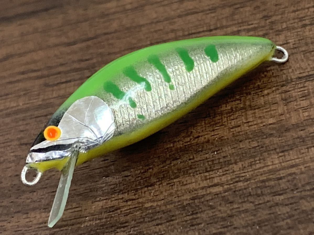 新品】ハンドメイドミノー ワンフック イモムシ バルサミノー