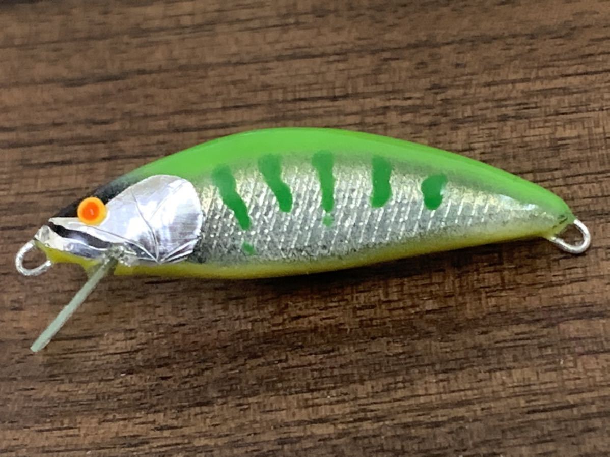 新品】ハンドメイドミノー ワンフック イモムシ バルサミノー