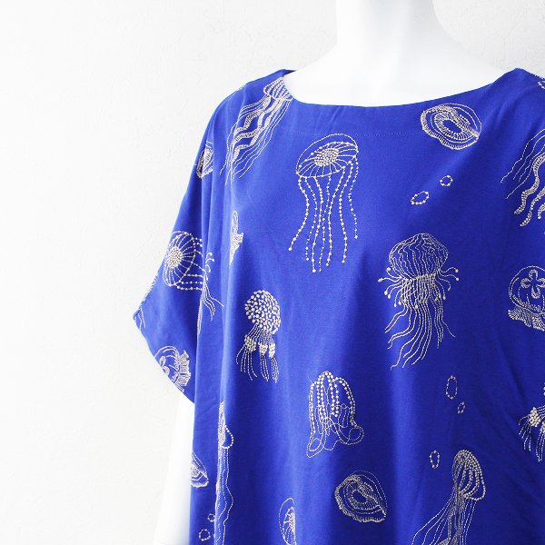 新品 未使用 定価2 6万 19ss Marble Sud マーブルシュッド Emb Jellyfish Tラインワンピース F ブルー 刺繍 の落札情報詳細 ヤフオク落札価格情報 オークフリー スマートフォン版