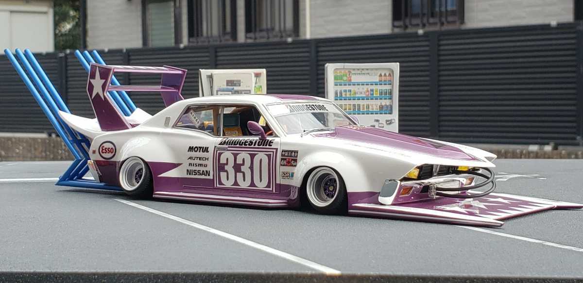 1/24プラモデル完成品 330チバラギ仕様 街道レーサー☆完成品の落札
