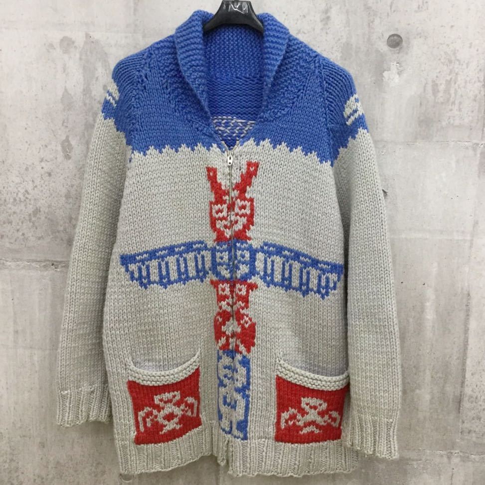 希少 60s ヴィンテージ Lightning Zip トーテンポール柄 ウール ニット カウチンセーター メンズ約l ジャケット 検 カナタ サンダーバード の落札情報詳細 ヤフオク落札価格情報 オークフリー スマートフォン版