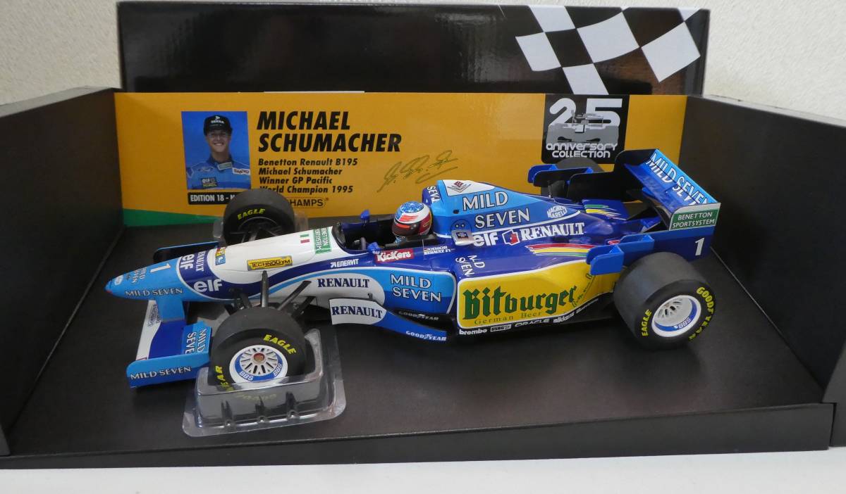 新品】1:18 ベネトン B195 パシフィックGP 優勝 マイルドセブン