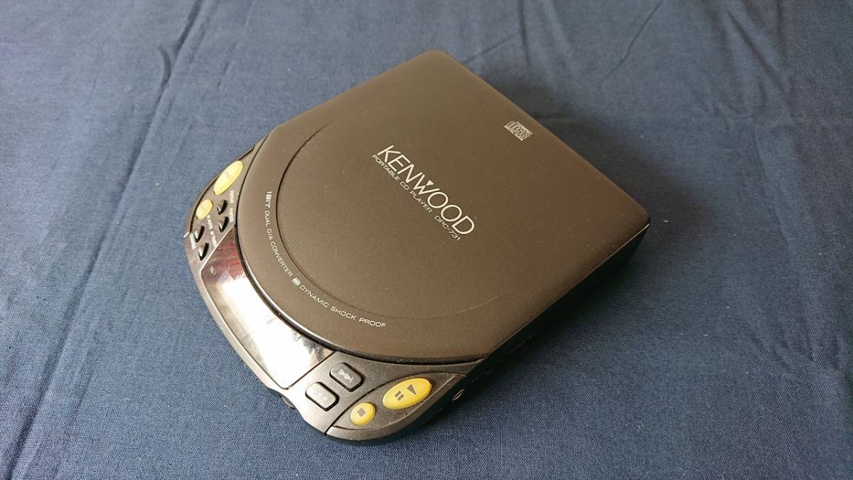 レア】【ジャンク品】KENWOOD PORTABLE CD PLAYER DPC-731 ケンウッド