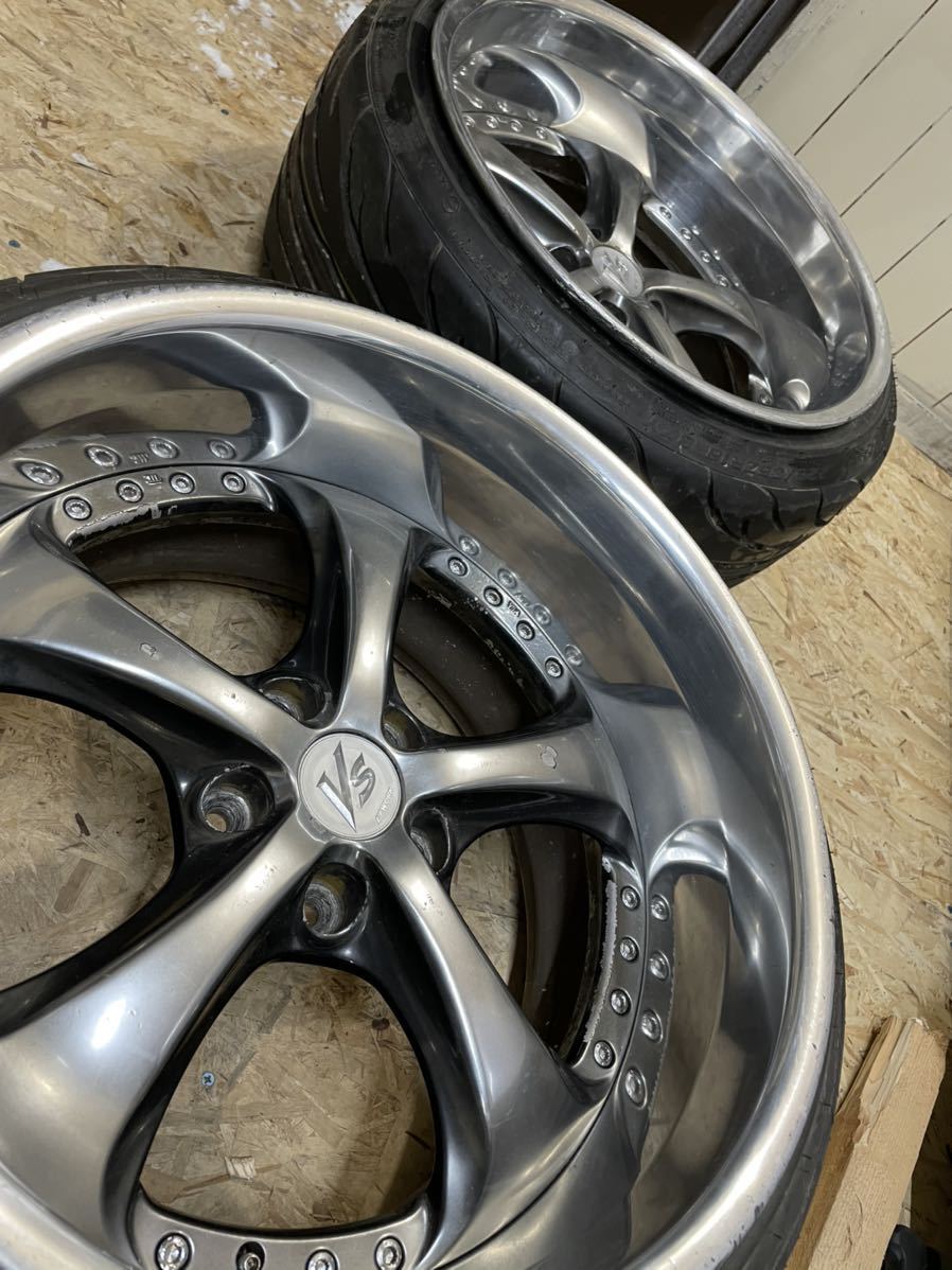 ワーク VS-KF 18インチ 8.5j+45 9.5j+45塗装剥がれ画像
