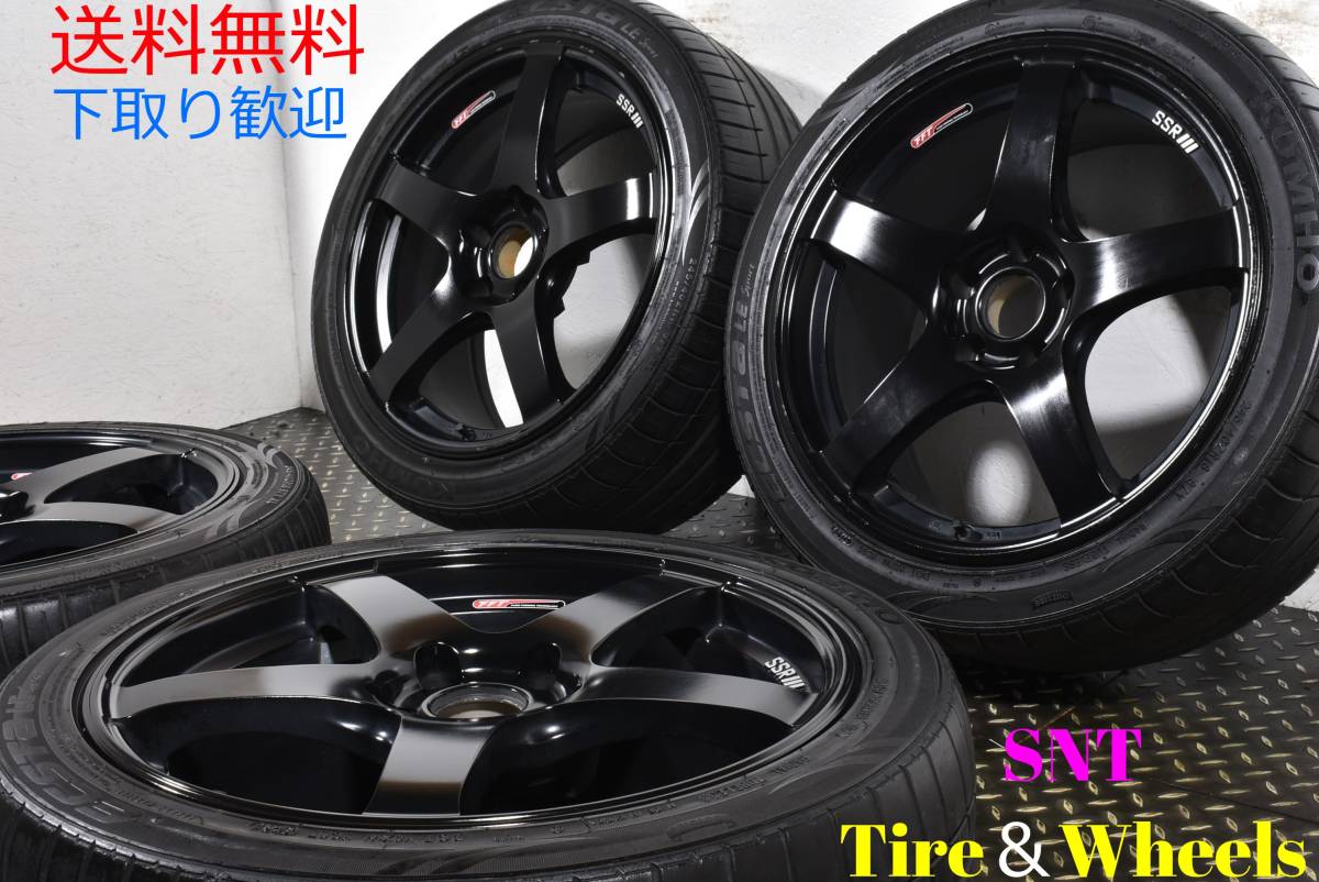 SSR Type F 18×8.5・BSポテンザRE004 245/40 きずつける セット
