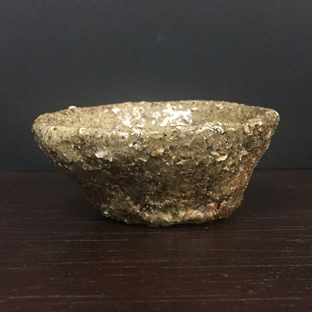 伝説の陶芸家 國吉清尚 焼締 珊瑚紋 マカイ 茶碗 向付 (検索用 国吉清