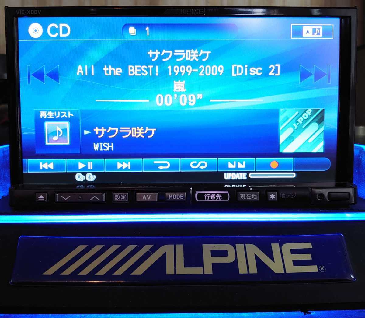 ALPINE VIE-X008 カーナビ Bluetooth対応 プリウス30 アルパイン