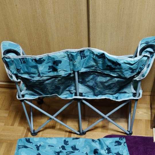 サウスフィールド 折りたたみ チェア キッズ 小型 2人用 ドリンク