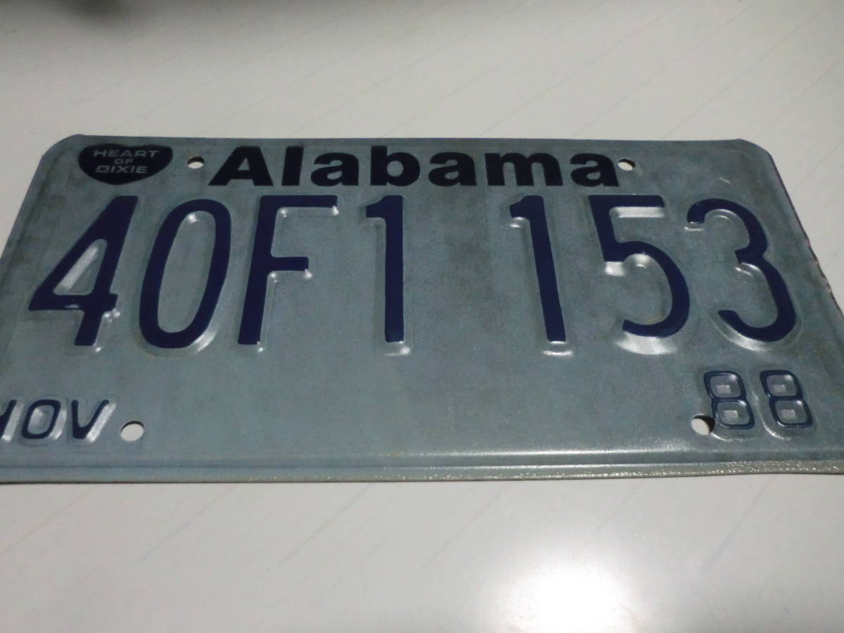 アメリカ Usa アラバマ州 Alabama 40ｆ1 153 ナンバープレート８８ の落札情報詳細 ヤフオク落札価格情報 オークフリー スマートフォン版