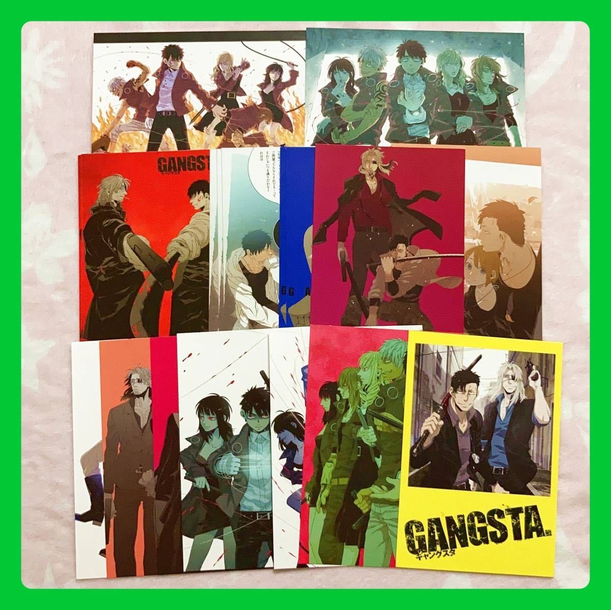 19枚【GANGSTA. 】ポストカード/ウォリック/ニコラス/ストライカー