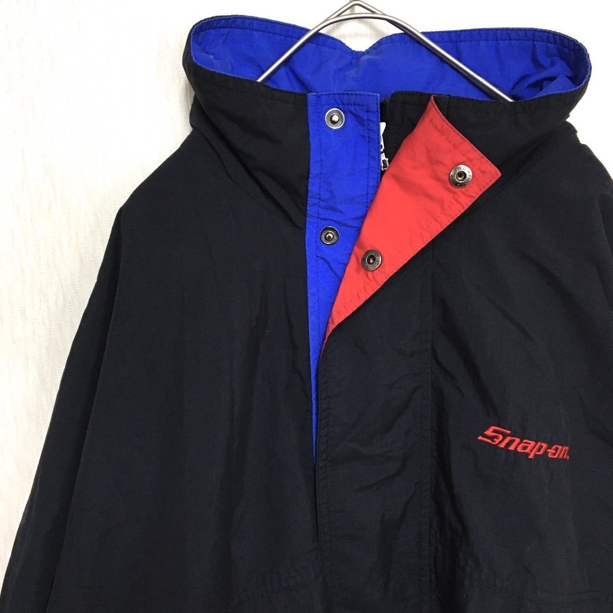 Snap On スナップオン ナイロンジャケット L Swingster製 古着女子 古着男子にも ゆるだぼ 90s 古着 レーシング 工具 ブラック 黒赤青 の落札情報詳細 ヤフオク落札価格情報 オークフリー スマートフォン版