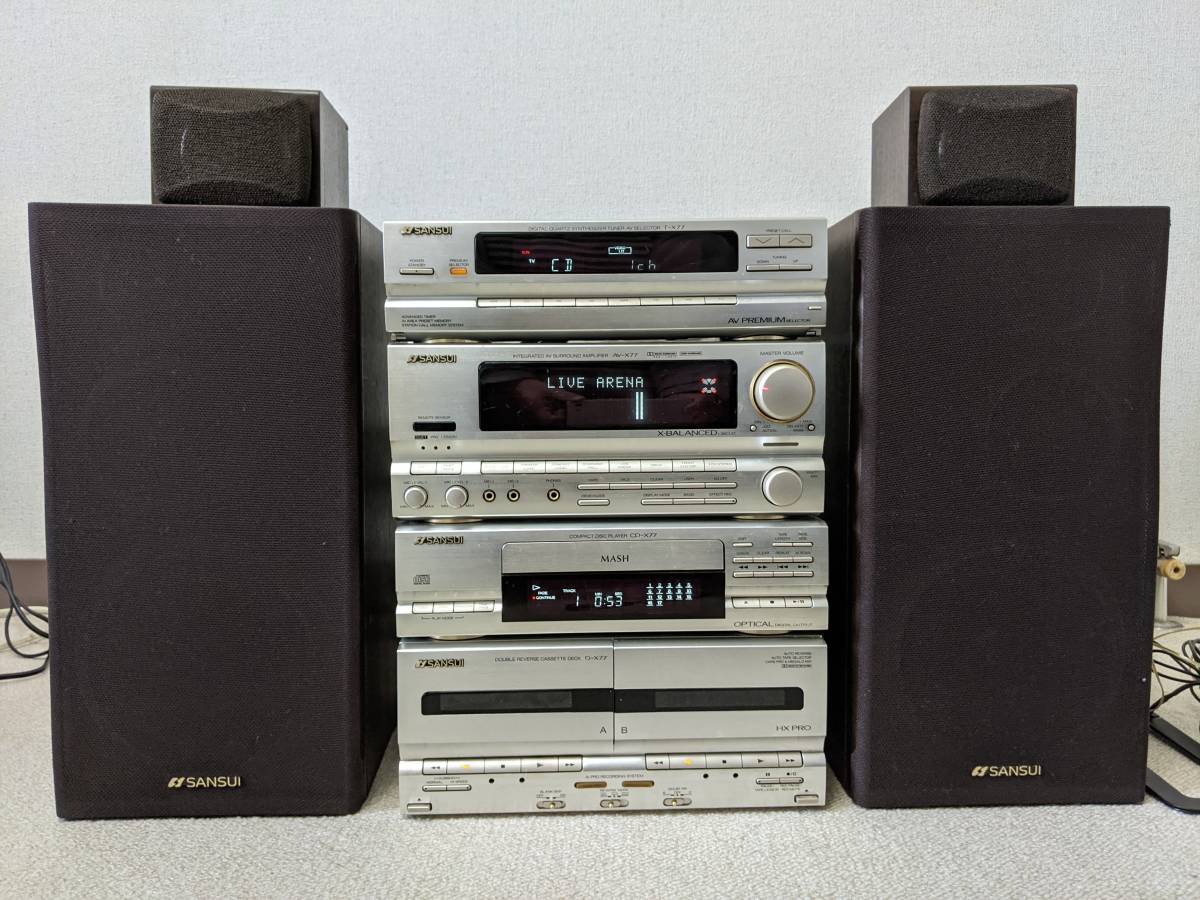 SANSUI/サンスイ/山水 システムコンポ MC-X77（AV-X77, T-X77