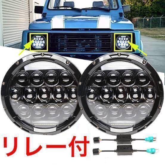 新品】【1台分】LED ヘッドライト SJ30 JA11 ジムニー 専用キャンバス