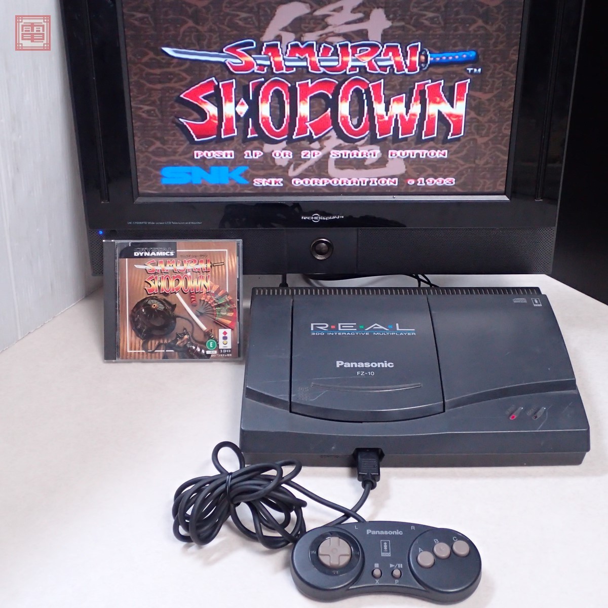 3DO REAL 本体 FZ-10+サムライスピリッツ(SAMURAI SHODOWN) ソフト1本