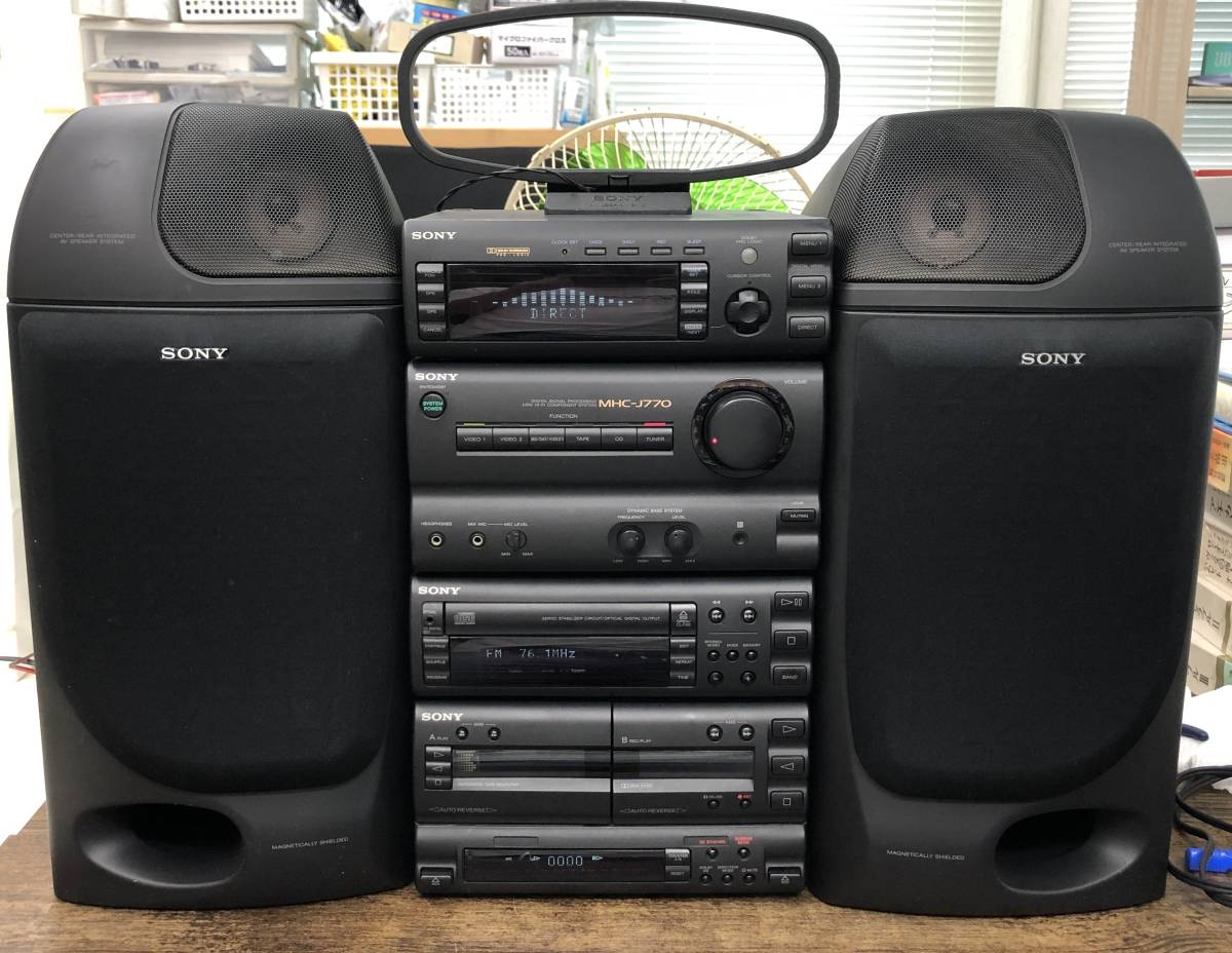 □SONY ソニー システムコンポ MHC-J770□高級機 電源確認OK ジャンク