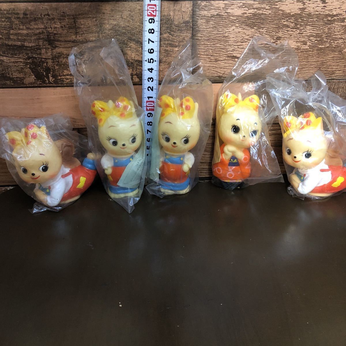安田信託銀行　ぽっこちゃん　ソフビ貯金箱　３個 こりすのポッコちゃん×安田信託銀行 当時物 ソフビ貯金箱