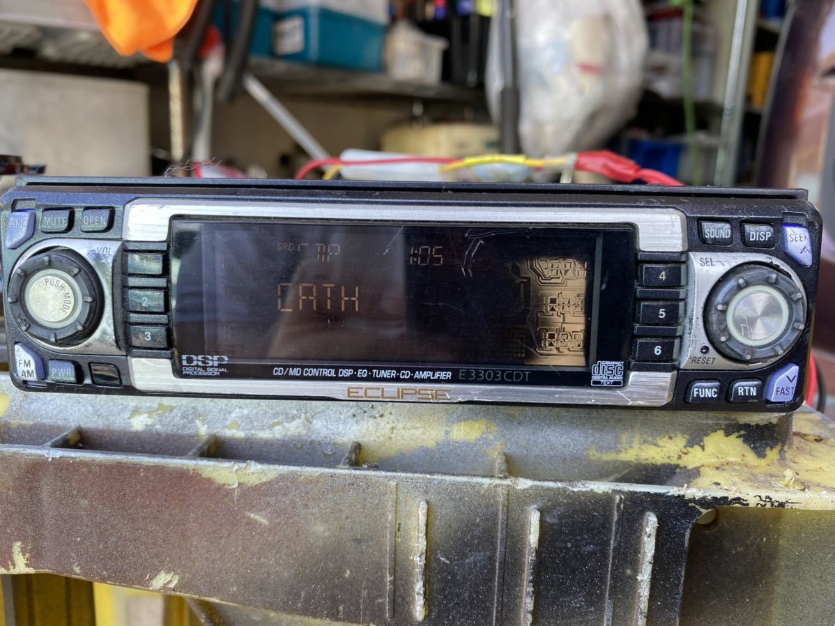 希少 ECLIPSE イクリプス E3303CDT 1din オーディオ ECLIPSE E3303CDT AUX lowrider ローライダー DSP チャーチの落札情報